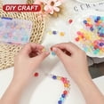 thumbnail image 3 of Uxcell Acrylic Round Bead, AB Colors Round Spacer Beads with Holes Loose Bead Bulk Light Pink, 3 of 7