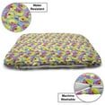 thumbnail image 3 of Colorful Pet Bed, Graphic Designed Ornamental Abstract Toned Cheery Numerous Poppy Flowers Pattern, Resistant Pad for Dogs and Cats Cushion with Removable Cover, 24" x 39", Multicolor, by Ambesonne, 3 of 4