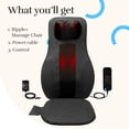 thumbnail image 3 of Ripple Plus Heated Shiatsu Massage Chair by Njoie, Neck & Back, Vibrating Seat, 8 Kneading Massage Nodes, 3 of 12