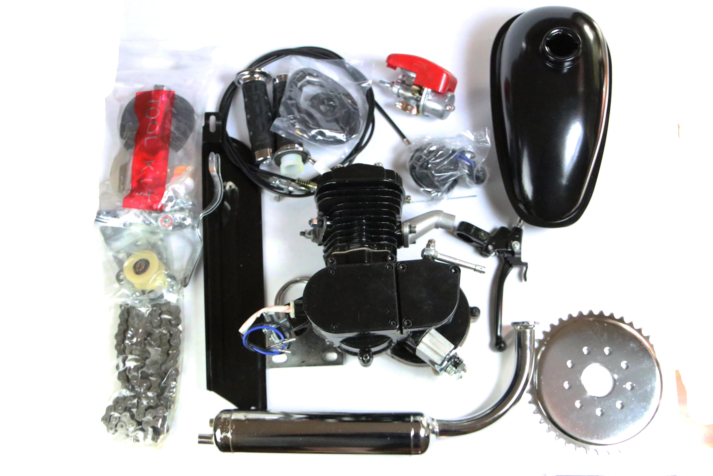 Runwell Upgraded 80cc Bike Bicycle Motorized 2 Stroke Petrol Gas Motor Engine Kit Set