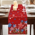 thumbnail image 3 of Table Runners 90 Inches Long Dress Scarves, Independence Day Farmhouse Coffee/Dining/Kitchen Table Runner for Living Room, 4th of July Red Striped Stars Patriotic 13x90 Inch, 3 of 9