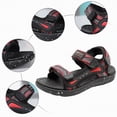 thumbnail image 6 of TOWED22 Kids Boys Sports Sandals Open Toe Fashion Athletic Summer Sports Sandals for Kids Hiking Beach Outdoor(Little Kid/Big Kid)(Red,13.5), 6 of 9