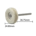 thumbnail image 2 of 10pcs Polishing Pad Polishing Wheel Wool Buffing with Handle, 2 of 5