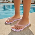 thumbnail image 5 of FUIALDOLG Kids Boys Girls Flip Flops Sea Turtles Floral Pink Print Comfort Quick-Dry Beach Pool Thong Sandals(Little Kid/Big Kid) Size 12, 5 of 7