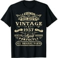 thumbnail image 2 of 66th Birthday Gift For Legends Born 1957 66 Yrs Old Vintage T-Shirt, 2 of 3