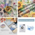 thumbnail image 4 of Spring Dog Blackout Curtains for Bedroom/Living Room, Thermal Insulated Kitchen Curtains, Retro Watercolor Botanical Floral Sunflower Grommet Darkening Window Treatment Drapes 27.5"x39"x2, 4 of 8