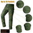 thumbnail image 3 of TRGPSG Men's Tear-Resistant Hiking Outdoors Work Pants with 10 Pockets Waterproof Cargo Hiking Hunting Pants,Armygreen 28, 3 of 7