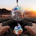 thumbnail image 3 of Crystal Pendant,Crystal Hanging Ornament Round Car Rearview Mirror Hanging Ornament Crystal Hanging Ornament Optimal Efficiency, 3 of 7