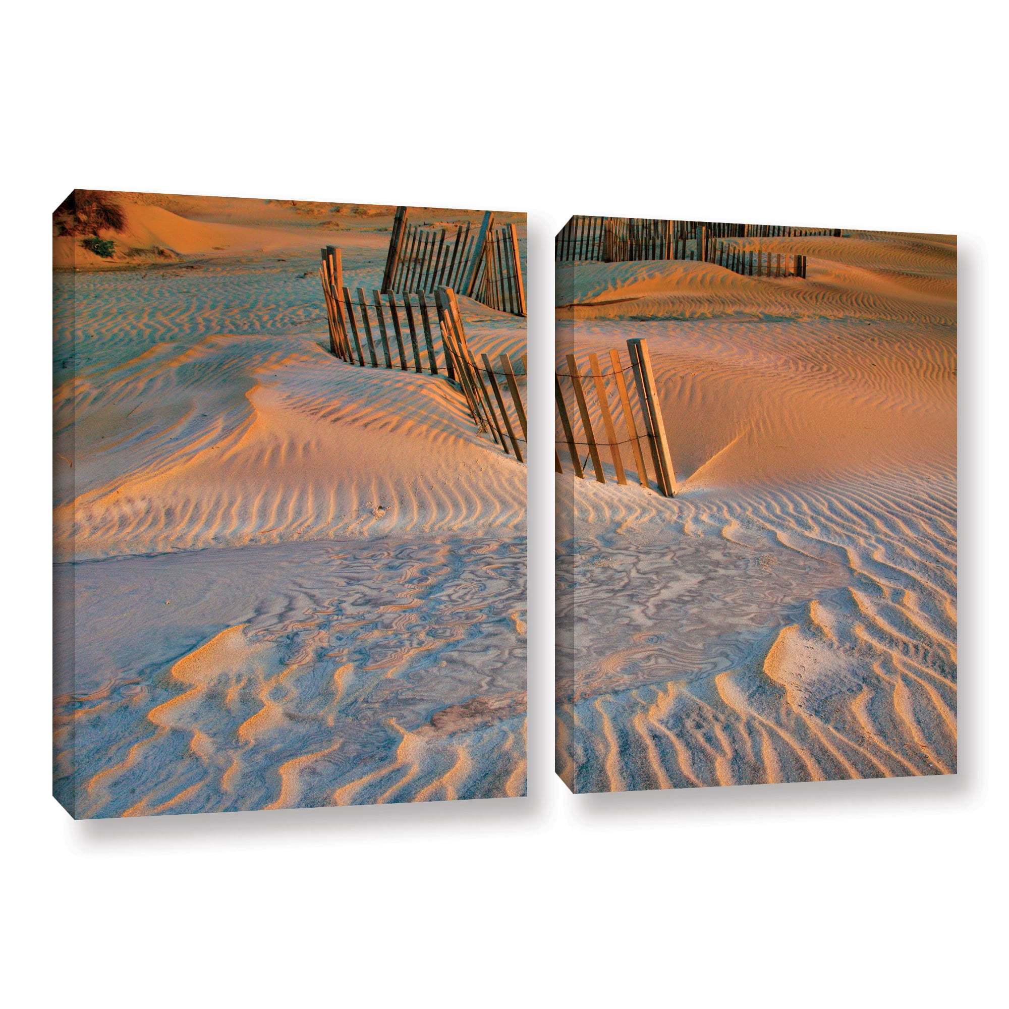 ArtWall Steve Ainsworth "Dune Patterns II" 2-Piece Gallery-Wrapped Canvas Set