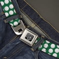 thumbnail image 2 of Buckle-Down Belt, Seatbelt Buckle Belt, Golf Balls Green White, Youth 22 to 32 Inches, 2 of 9