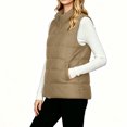 thumbnail image 5 of IUYRTFE Women's Quilted Zip-Up Vest Stand Collar Sleeveless Lightweight Puffer Gilet, 5 of 9