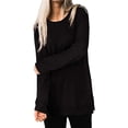thumbnail image 2 of Suéteres para Mujer Manga Larga Cuello Redondo Color Sólido Tops de Moda Xemadio WRMH-137-1, 2 of 5