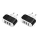 thumbnail image 3 of sweethay 3USB Cargadores de pared emisores de luz LED Dispositivo de carga Adaptador de cámaras multifunción Enchufe de EE. UU./UE de viaje Negro Enchufe de la UE 2piezas, 3 of 5