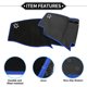 thumbnail image 4 of Funda de alfombrilla de tablero de Unique Bargains para Lexus LS 2006-2011, poliéster antideslizante negro con centro azul, 4 of 7