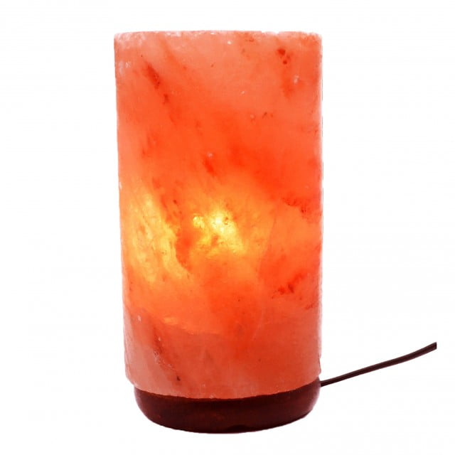 Himalayan Salt Lamp Cylinder Natural Crystal Rock Salt Lamp With Bulb