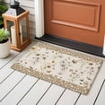 thumbnail image 4 of Vintage Spring Floral Entryway Rug 2'x3'&nbsp; Non Slip Front Door Mats, Farmhouse Botanical Rustic Entrance Rugs Indoor Outdoor Carpet, Washable Floor Mats Small Area Rug for Bedroom Kitchen, 4 of 8