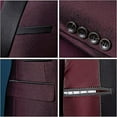 thumbnail image 4 of Mens 3 Piece Suit Shawl Lapel One Button Tuxedo Premium Dinner Jacket Vest Pants Set, 4 of 4