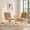 Brown, variant on Set of 2 Modern Velvet Dining Chairs, Puffy Bubble Backrest Accent Chairs