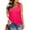A327-Pink, variant on Women's Plus Size Tank Tops V Neck Sleeveless Camisole Casual Shirts Loose Fit Tee Spring Summer Tunics Tie Dye/ Solid/ Floral ( XL-5XL )