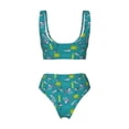 thumbnail image 6 of Rocae Cute Shark Turtle for Bikini Set for Women Two Piece Sexy High Swimsuits Split Crossover Bikini Large, 6 of 9