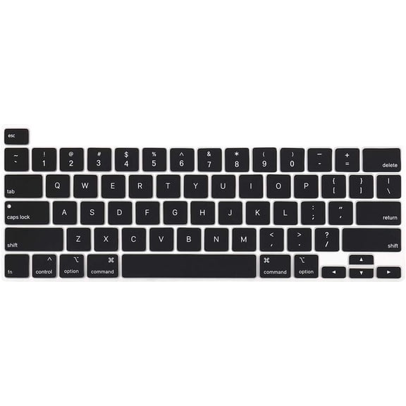 GadgetCom Keyboard Cover Compatible with MacBook Pro 13 inch M2 2022, 2021 2020 M1 A2338 A2289 A2251 & MacBook Pro 16 inch 2020 2019 A2141 Touch ID,Protective Silicone Skin, US Layout