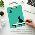 thumbnail image 3 of FORMRS Acrylic Clipboard with Low Profile Clip Standard A4 Letter Size, 12.5" x 9", Green Cat, 3 of 8