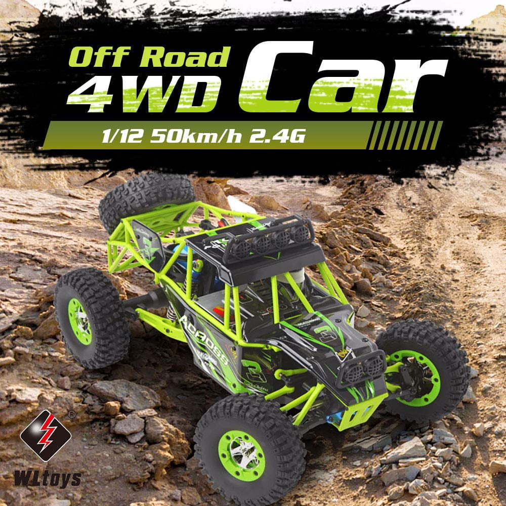 WLtoys 12427 RC Car, 1/12 Scale 4WD 50km/h High Speed RC Rock Crawler, 2.4Ghz Remote Control Off Road Truck for Adults