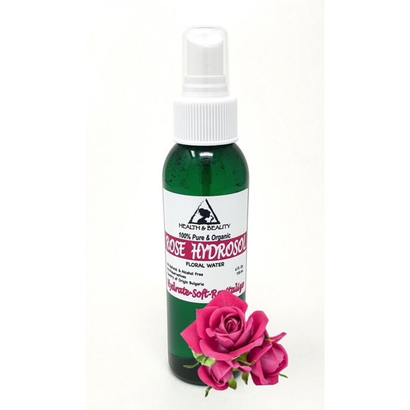 Bulgarian rose hydrosol organic floral water 100% pure natural spray 4 oz