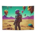 thumbnail image 5 of Chilfamy  Astronaut Tapestry Space Planet Mountains Tapestry Desert Cactus Flower Tapestry Trippy Skull Aesthetic Tapestry Wall Hanging for Home Decor 40x30inch, 5 of 6