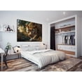 thumbnail image 2 of Mudket Blue Eyed Stalking Leopard Jungle Canvas Wall Art, Realistic Safari Wildlife Cool Posters Print Waterproof Canvas for Man Cave Office Living Room Home Decor, Framed Ready to Hang - 12"L x 8"W, 2 of 9