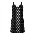 thumbnail image 6 of Women's Casual V-Neck Pleated Long Sleeve Elastic Waist Dress for Everyday Wear, 6 of 6