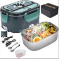 thumbnail image 1 of Portable Electric Lunch Box 3 In 1 For Car/truck And Office - Stainless Steel Food Heater 12v 24v, 1 of 4