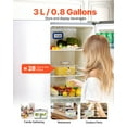 thumbnail image 2 of VEVOR Distributeur de Boissons 0,8 Gal Distributeur de Boissons pour Fêtes Verre avec Robinet, 2 of 9
