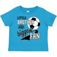 thumbnail image 3 of Inktastic Little Brother and Biggest Fan Soccer Player Boys Toddler T-Shirt, 3 of 5