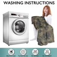 thumbnail image 6 of Brown Green Camo Classic Pattern Wearable Oversized Blanket,Wearable Blanket Hoodie for Adults,Cozy Hooded Blankets with Super Pockets,Super Warm Fuzzy Pullover for Women & Men, 6 of 6