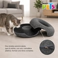 thumbnail image 3 of Fancy Pets Cama Cueva Dona para Gato Chico Gris Oxford 50 cm x 20 cm Fieltro Resistente y Multifuncional, 3 of 5
