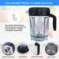 thumbnail image 4 of Pour Blender Pichet 64oz Profil Bas Remplacement, 4 of 5