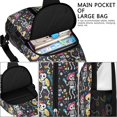 thumbnail image 4 of Sling Backpack,Day Of the Dead Halloween Pattern Crossbody Bag with Water Bottle Holder,Waterproof Sling Bag for Men/Women with Chest Phone Holder for Hiking,Travel, 4 of 6