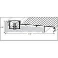 thumbnail image 2 of Adjustable Aluminum Threshold Waterproof Hidden Screws Add-on Extension Available Heavy Duty Commercial and Residential, Multiple Sizes Available, 2 of 7