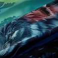 thumbnail image 5 of Manfei Gray Wolf Blackout Curtains,Icy Woodland Pattern Curtains Pack of 2 (42x84 Each), 5 of 7