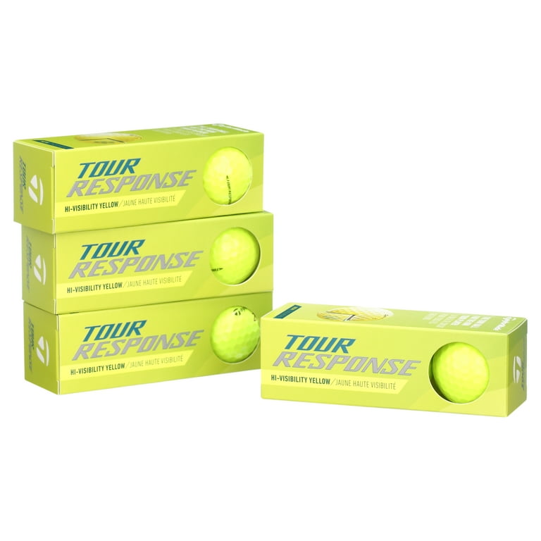 TaylorMade Tour Response Yellow Golf Balls for Outdoor Game