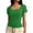 Green, variant on Plain T Shirts for Women Summer Short Sleeve U Neck Stretch Slim Fitted Tshirts Base Layer Solid Basic Tees