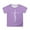 Purple, variant on Curuila Kids Girls Tops Short Sleeve Crew Neck Tee With Letter Print For Outdoor Activities Comfortable Casual Summer Shirts Black Size 3-4 Years
