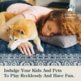 thumbnail image 5 of 2x6 Blue Kitchen Rugs Non Slip Washable,Soft Carpet Runners for Hallway 6ft Bathroom Runner Rug,Vintage Bordered Indoor Rug Runner for Laundry Room Bedroom Entry(2'x6',Blue), 5 of 8