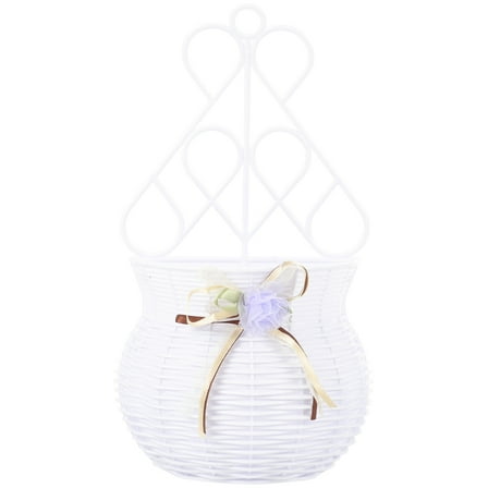 HEMOTON Wall Hanging Planter Woven Hanging Flowerpot Flower Arrangement Basket Wall Planting Basket