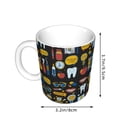 thumbnail image 2 of Disketp Teeth Large Coffee Mug with Handle Tea Cup Novelty Coffee Cup for Men Women Office Work, 2 of 6