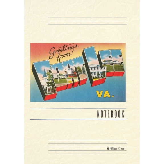Vintage Lined Notebook Greetings from Fort Lee, (Paperback)