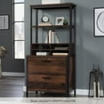 thumbnail image 2 of Sauder Briarbrook Utility Hutch, Barrel Oak Finish, 2 of 9