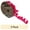 Pink, variant on (2 pack) Offray 7/8" Pink Jumbo Pom-Pom Trim, 1 Yard