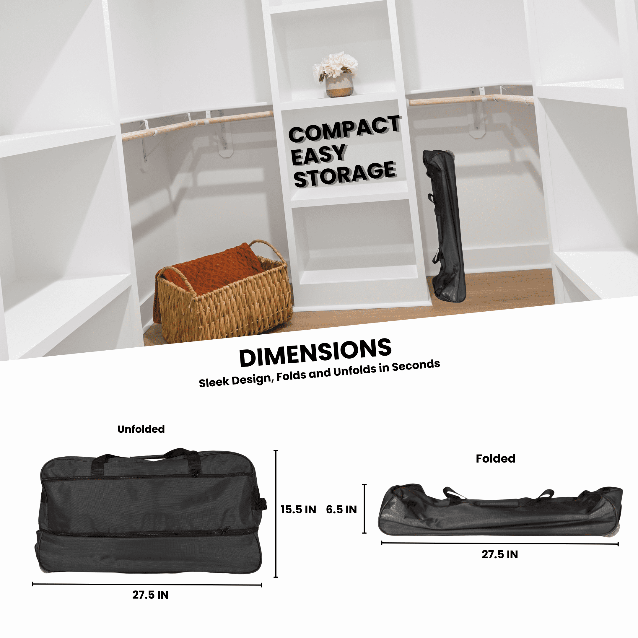 140L Extra Large Storage Duffle Bag Wheeled Collapsible Handle Bag Expandable and Handles Big Foldable Duffle Bag for Travel Black